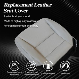 Sekeseauto Gray Replacement Driver and Passenger Side Bottom Seat Covers Compatible with Honda Accord 2013 2014 2015 2016 2017