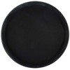 Winco Round Fiberglass Tray with Non-Slip Surface, 14-Inch, Black