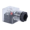 LiebeWH 5Pcs DC24V Solenoid Coil Plug, Transparent, Plastic, 5 Ports,