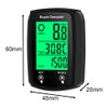 Wired Bike Computer LED Digital Bicycle Speedometer Touchscreen Cycling Computer