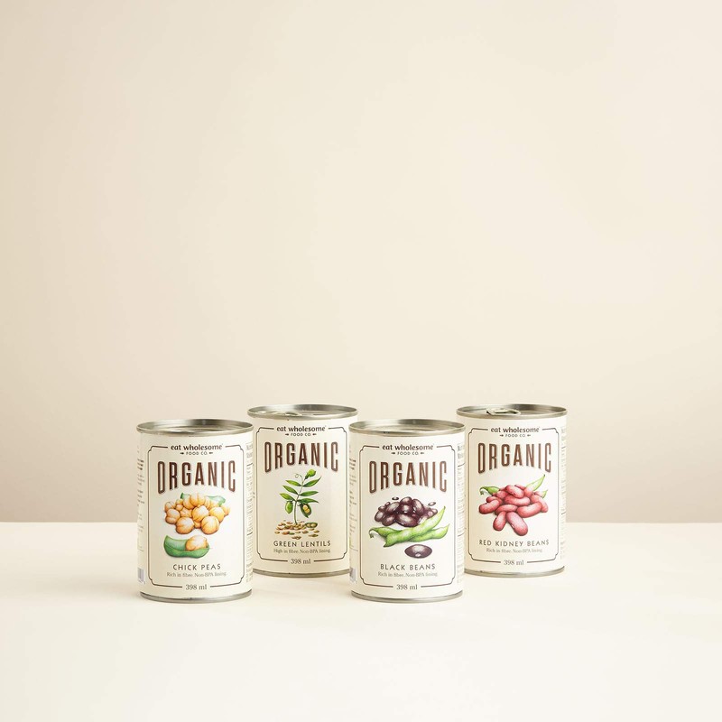 Eat Wholesome Organic Italian Canned Black Beans, 398 ml (Pack