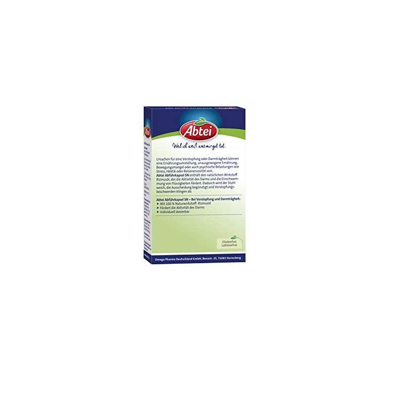 Abtei Laxative capsules - activates the intestine in case of