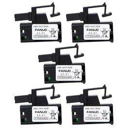 5 Pieces A98L-0031-0026 3V 1750mAh PLC Battery for FANUC A02B-0309-K102 PN FANUC A98L-0031-0026