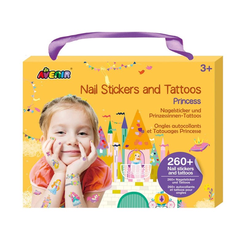 Avenir 6308206 Princess Nail Art Stickers & Tattoos