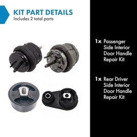 TRQ TRQ 5pc Engine Transmission Motor Mount Kit for 2005-2007 Ford Freestyle Five Hundred Mercury Montego