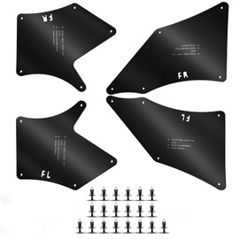 jiankun Tacoma Fender Liners, Splash Shields, Splash Guards & Wheel Well Liners- Essential Wheel Well Liners - Top Tacoma Accessories for Tacoma 2005-2020 (2 nd)