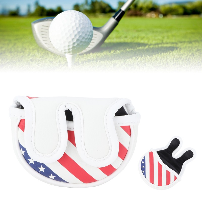 Waterproof PU Golf Mallet Headcover Center Putter Cover Protector with