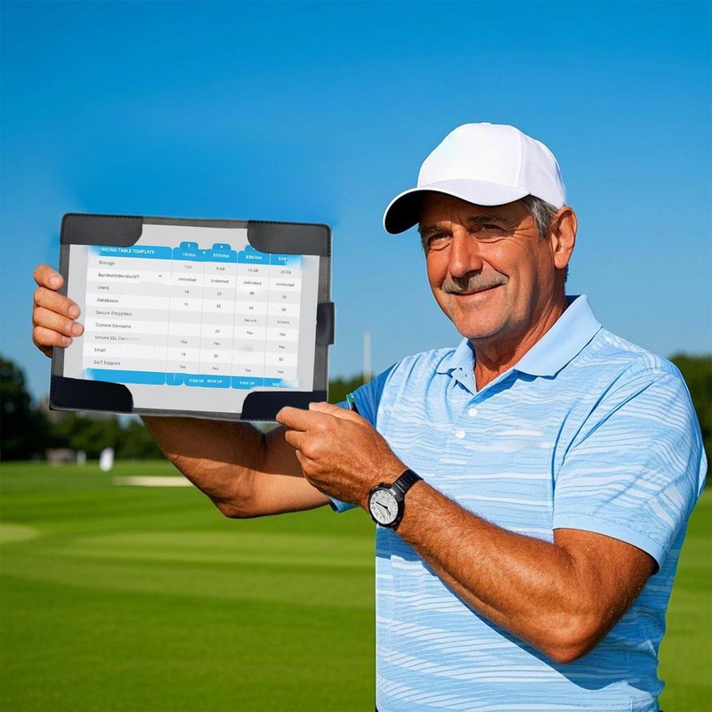Golf Yardage Book Cover | Yardage Golf Scorecard Holder |