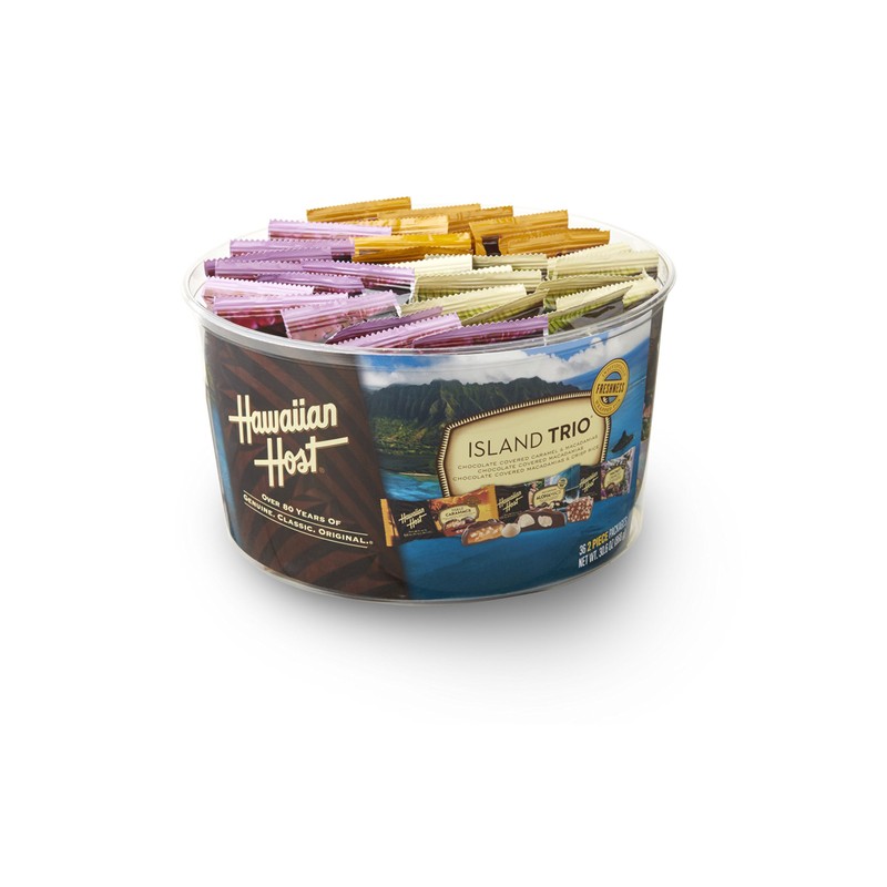 Hawaiian Host Island Trio Gift Pack 36 Count Chocolate and