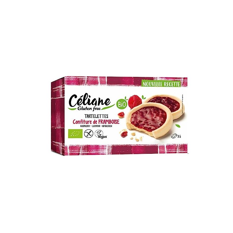 Celiane - Raspberry Tarts Gluten Free - 130 g -