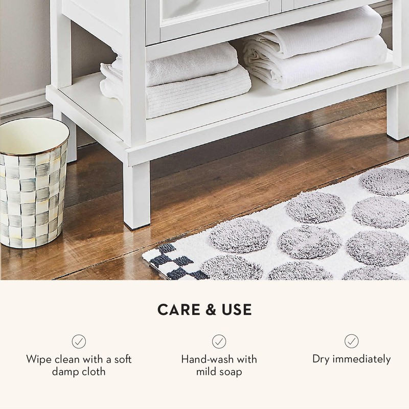 MACKENZIE-CHILDS Waste Bin, Decorative Bedroom Trash Can or Bathroom Trash