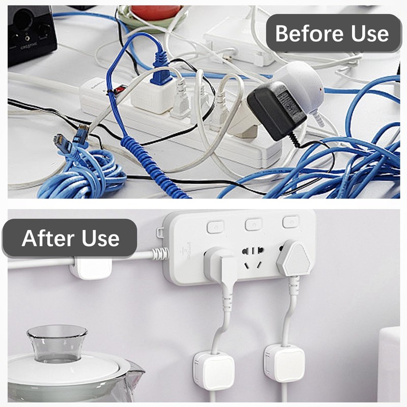 6 Pack Magnetic Cable Clips,Cable Tidy Tools,Cord Holder for Desk