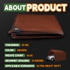 RAINDEWAY 4x8 Feet Super Heavy Duty 18 Mil Brown Poly