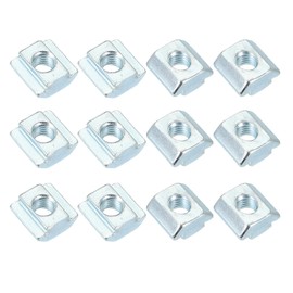 PATIKIL M8 Sliding t Nuts, 12 Pcs Hammer Head Fastener Nut Thread t Slide Drop in Nuts for European Standard 4545 Series 10 mm T-Slot Aluminum Extrusion Profile