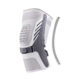 Knee Supporter, Easy to Move, Assists in Moving, Hold Feel, Fit, Breathable, Quick Drying, Comfortable, General Sports (M, Gray)