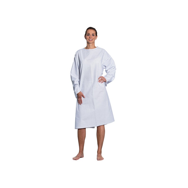 ZOLLNER Patient Shirt Open Back - with Long Sleeves and