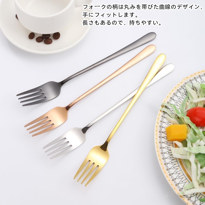 OISHIA Fork Table Fork, Set of 5, 18/8 Stainless Steel,