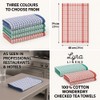 Lyra Linens 100% Cotton Wonderdry Checked Tea Towels – Restaurant