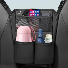 FLORICH Car Organizer Storage Between Seats, Leather Seat Organizer Purse Holder Between Seats, Automotive Consoles & Organizers Storage Car Organizer