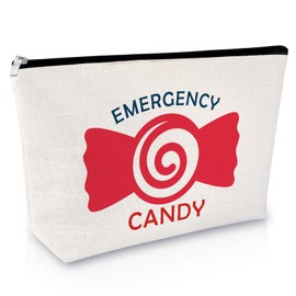 Emergency Candy Snack Bags for Women Girls Trip Gifts Funny Emergency Food Bag for Women Female Friend Sister Daughter Bestie Mom Wife Travel Snacks Pouch Friendship Christmas Birthday Presents