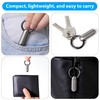 Titanium Keychain Pill Holder,Portable Mini Pill Case, Waterproof Small Pill