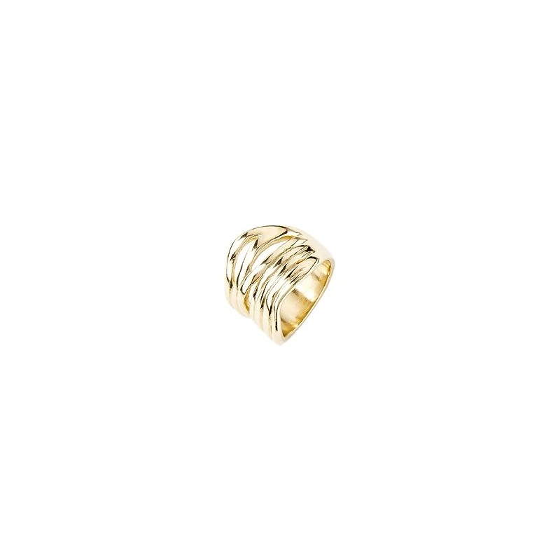 18K Gold Plated Alloy Ring UNOde50, 18K Gold Plated Alloy,