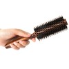puto Boar Bristle Round Hair Brush Set with Nylon Pin,