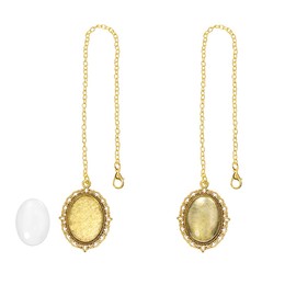 Tupalizy 2PCS Tassel Charms Graduation Cap Memorial Photo Charm Decorations for Wedding Bouquet Keepsakes Gifts Crafts College Grad Ceremony Pendant Chains Trays with Glass Cabochons, Antique Gold