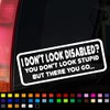Not All Disabilities are Visible Funny Car Sticker, Disabled Funny
