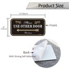 Please Use Other Door Self Adhesive Sign,12 x 6 inches