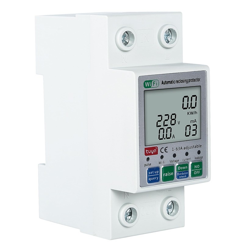 DEWIN Electricity Meter, DIN Rail, Smart Energy Meter Tuya WiFi