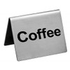 New Star Stainless Steel Table Tent Sign, "Coffee", 2-Inch by