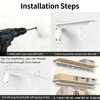 bimiti Wall Mounted Clothes Rack - Solid Wood Closet Storage