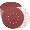 50 Pack 9-Inch 10-Hole Hook-and-Loop Sanding Disc, 60 Grit Aluminum