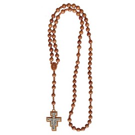 7 Decade Jujube Franciscan 8mm Rosary