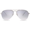 SOJOS Men's Women's Sunglasses, Classic Semi Metal Frame SJ1106 with