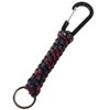 H.N.Z pckh-002 Carabiner Paracord Keychain Key Ring Navy x Red,