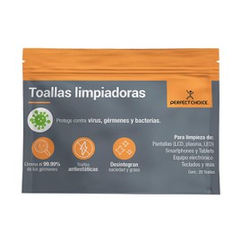 Perfect Choice Toallas LIMPIADORAS para Pantallas (TV´S MONITORES)