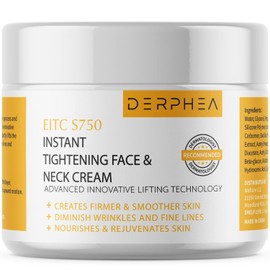 Crema de apriete del cuello derphea, crema de mejora facial instantánea, crema de apriete del cuello avanzada para relajar y apretar la cara, el cuello, los hombros y el abdomen plano