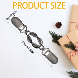 Maxqzin 3 Pcs Vintage Dress Clips Back Cinch, Cinch Clip Sweater Clips Waist Cincher Clip for Women Pant Waist Tightener Clothes Dress Shirt Cardigans Shawl (3 Colors)