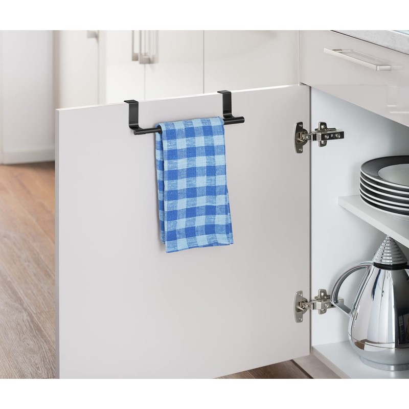 WENKO Telescopic door towel rack, extendable towel holder for kitchen