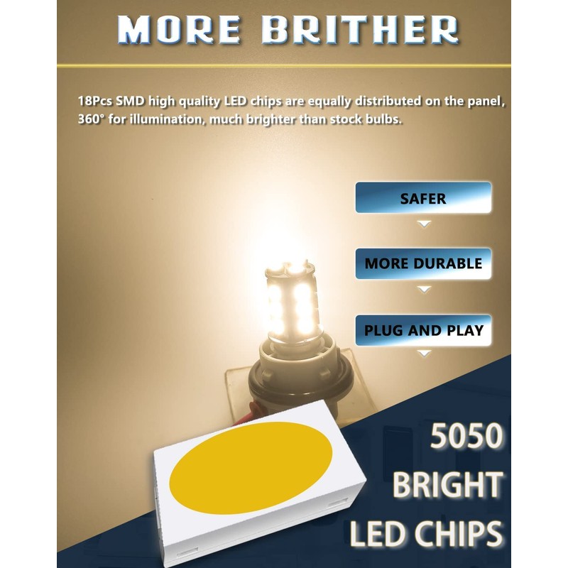 UNXMRFF 1156 led Bulb Warm White Camper Light Bulbs 7506