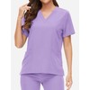VIAOLI Scrubs for Women Set V-Neck Pocket Top & Drawstring