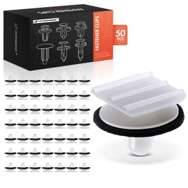 A-Premium 50 PCS Door Mirror Cover Fender Roof Sill Car Retainer Fastener Push Pin Clips Compatible with Honda Civic 2002-2011 Pilot 2003-2008 Odyssey 1999-2010 Element 2003-2011