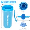 Comotech Dog Paw Cleaner with Bath Brush & Absorbent Towels