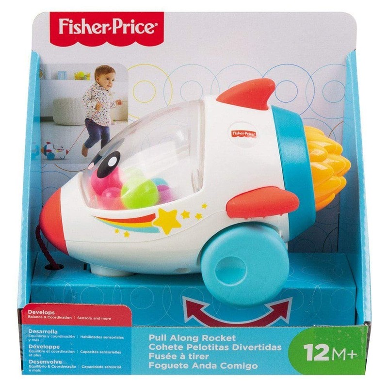 Fisher-Price GCV74 Rolling Rocket, Multicoloured, 1 Stück (1er Pack)