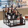YQBRAO Coffee Syrup Rack Organizer,Liquor Bottle Display Shelf,Water cup display