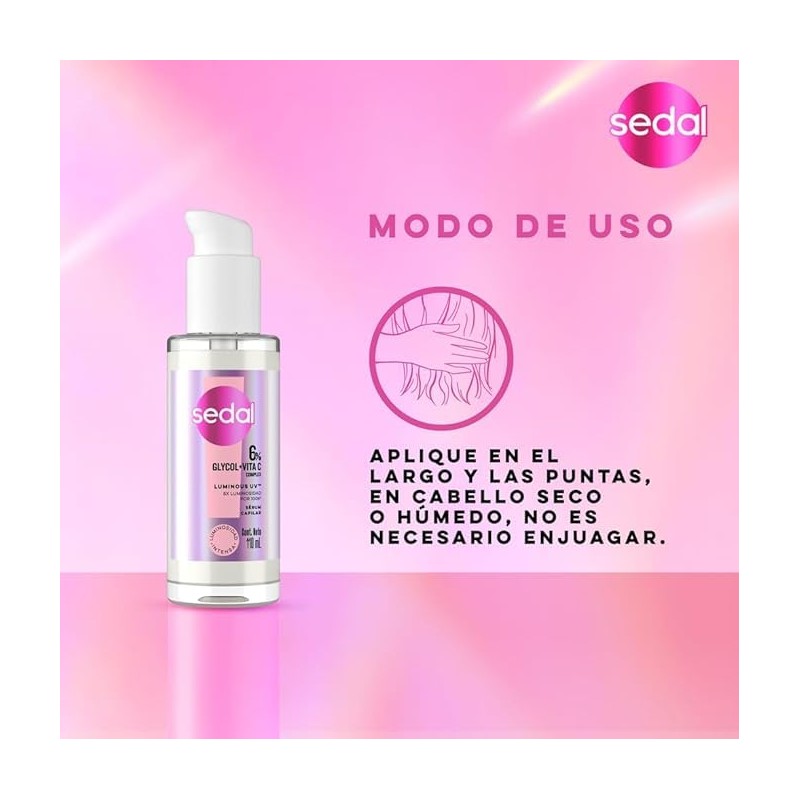 SEDAL Rutina Luminous UV 3 pasos Mascarilla Capilar Crema para