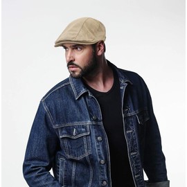 Taidor Mesh Cap Breathable Summer Newsboy Hat Adjustable Beret Ivy Cap Irish Cabbie Driving Fishing Hats Khaki