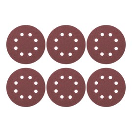 HARFINGTON 20 Pcs 5 Inch Sanding Disc 8 Hole 80 Grit Hook and Loop Sandpaper Random Orbital Sander Pads for Woodworking Automotive Metal Polishing